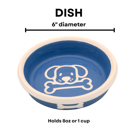 Bow Wow Collection - Dish / Blue