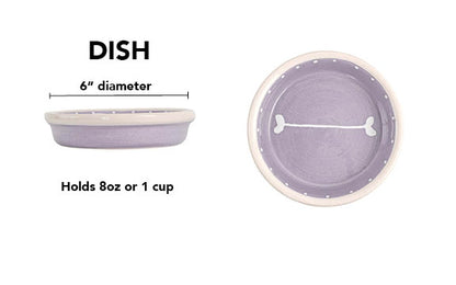 Boneyard Collection - Handmade Ceramic Pet Bowl with Skinny Bone Design in Custom Colors