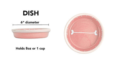 Boneyard Collection - Handmade Ceramic Pet Bowl with Skinny Bone Design in Custom Colors