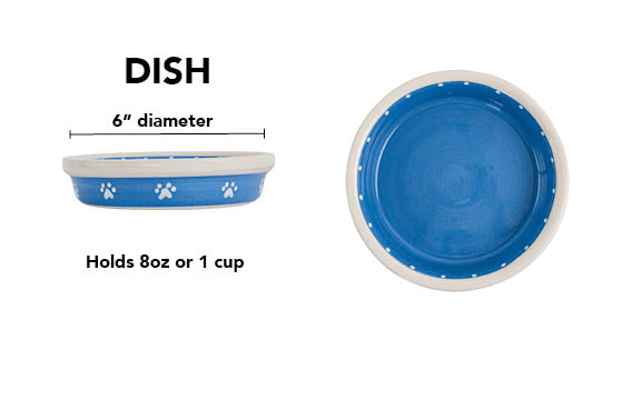 Mini Paws Collection - Dish / Blue