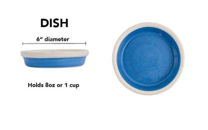 Pawfect Bowl Collection - Handmade Ceramic Pet Bowl with Solid Color