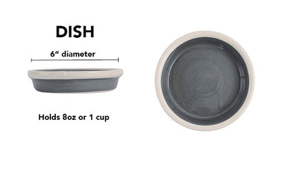 Pawfect Bowl Collection - Handmade Ceramic Pet Bowl with Solid Color