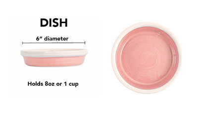 Pawfect Bowl Collection - Handmade Ceramic Pet Bowl with Solid Color