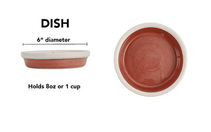 Pawfect Bowl Collection - Handmade Ceramic Pet Bowl with Solid Color