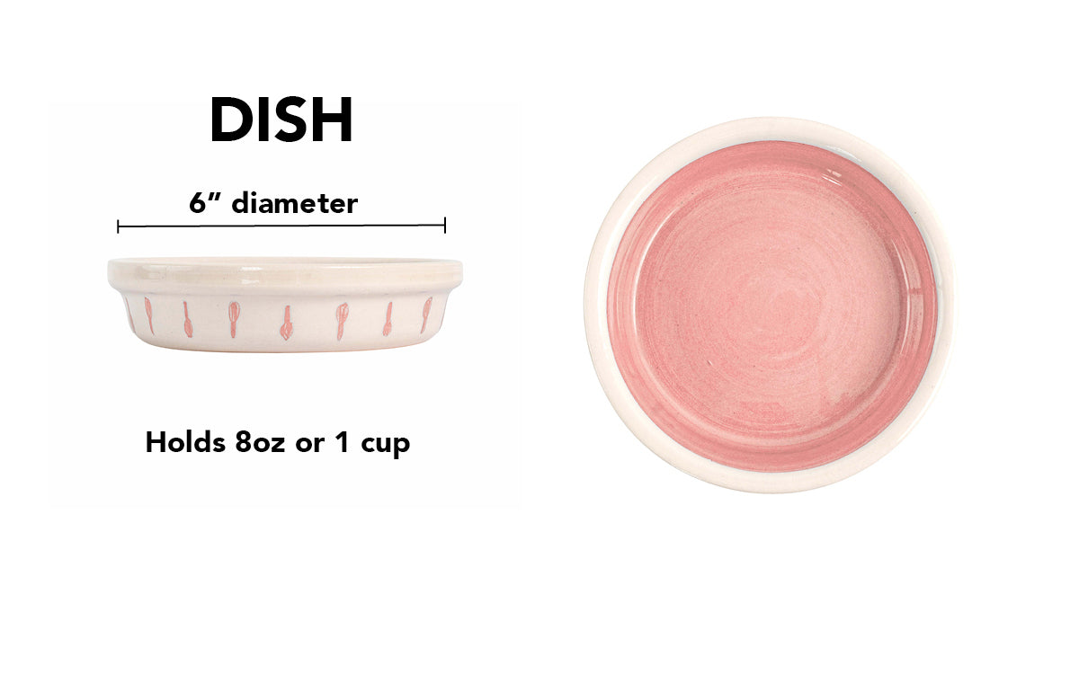 Retro Drip Collection - Dish / Pink