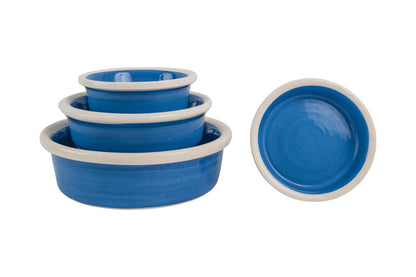 Pawfect Bowl Collection - Handmade Ceramic Pet Bowl with Solid Color