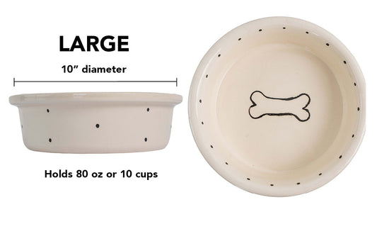 Spot & Bone Collection - Large / Black & White