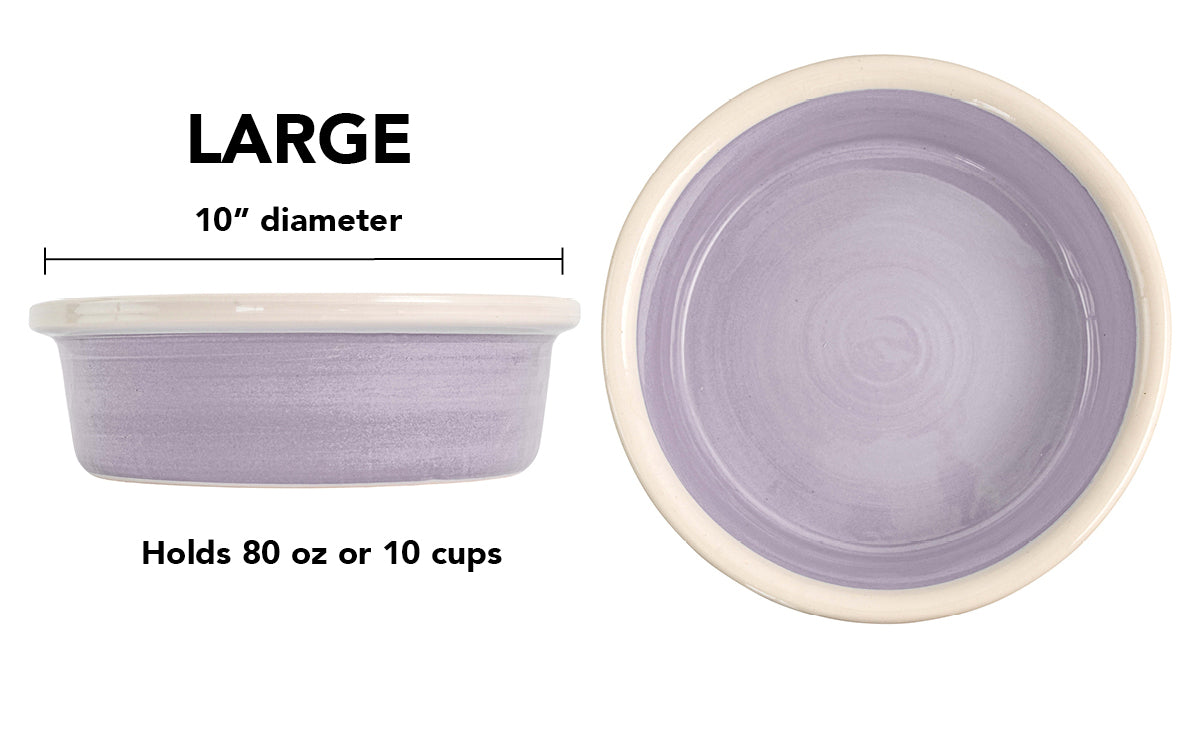 Pawfect Bowl Collection - Handmade Ceramic Pet Bowl with Solid Color