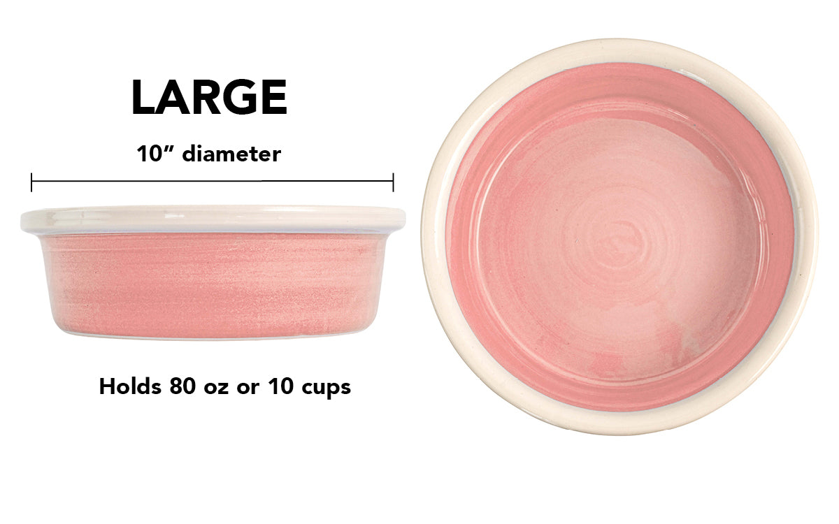 Pawfect Bowl Collection - Handmade Ceramic Pet Bowl with Solid Color