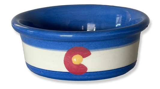 Paws & Peaks Bowl – Handmade Ceramic Pet Bowl for Adventure-Loving Pets