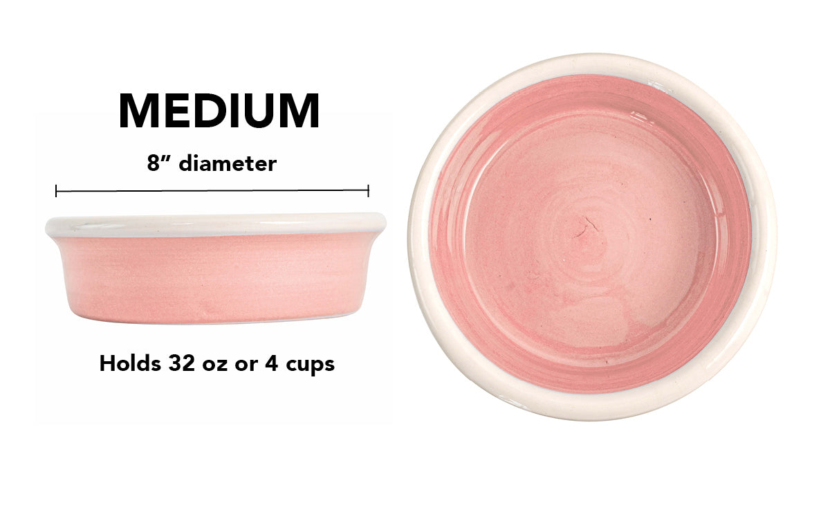 Pawfect Bowl Collection - Handmade Ceramic Pet Bowl with Solid Color