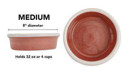 Pawfect Bowl Collection - Handmade Ceramic Pet Bowl with Solid Color