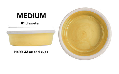 Pawfect Bowl Collection - Handmade Ceramic Pet Bowl with Solid Color