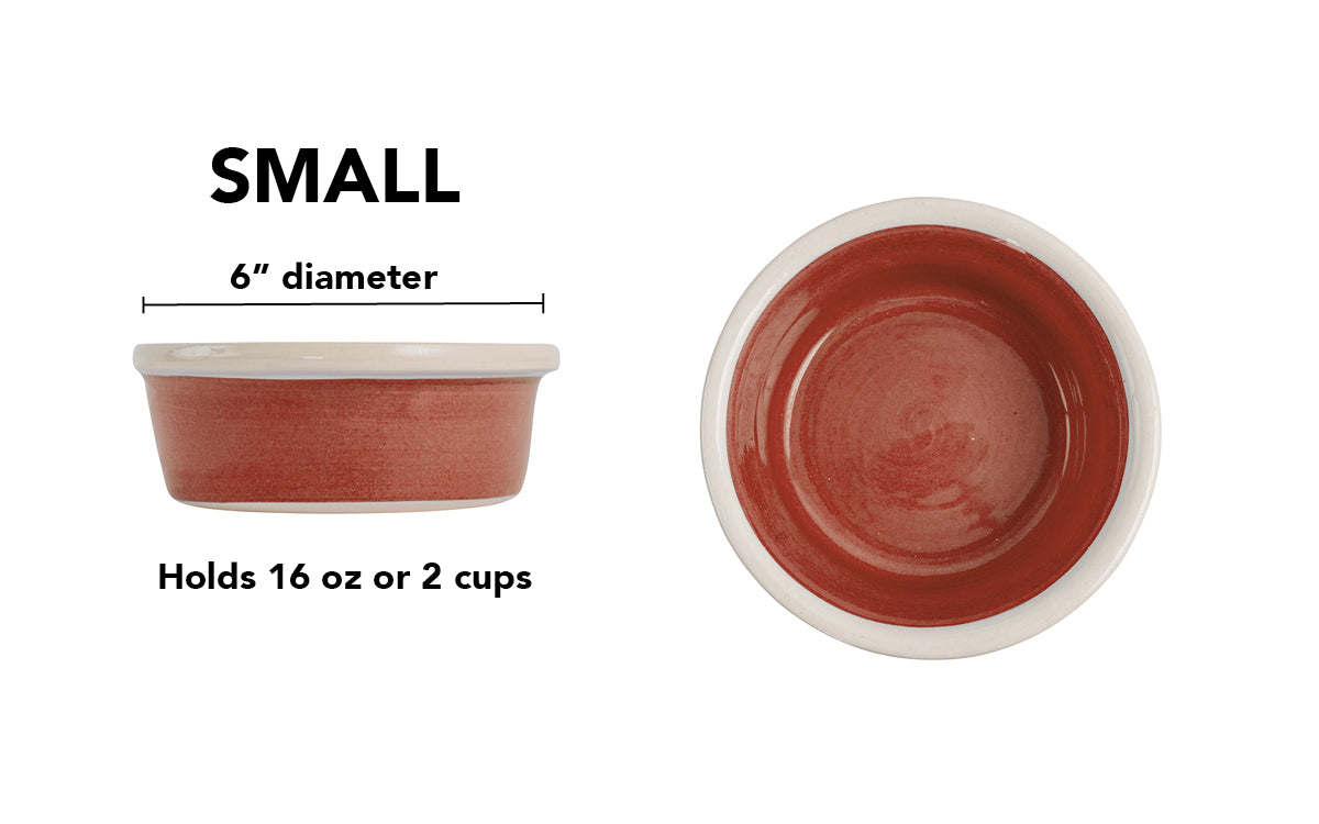 Pawfect Bowl Collection - Handmade Ceramic Pet Bowl with Solid Color